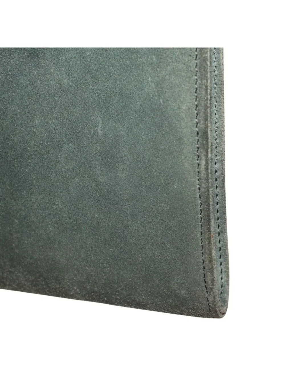 Hermes Pochette Rio Suede Gray Clutch Gold